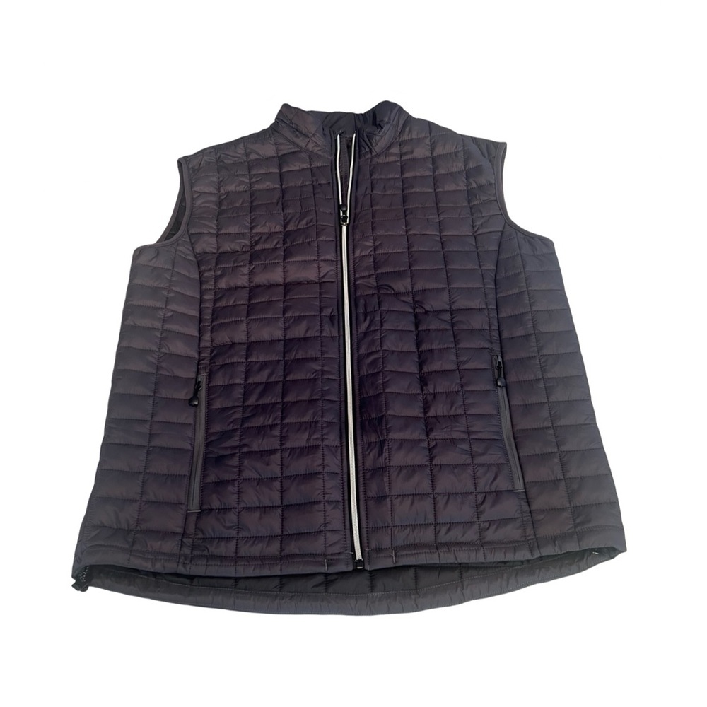 Little Donkey Andy Mens XL Black Quilted Puffer Vest Lightweight Full Zip Jacket